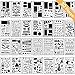 Produktbild Schablonen für DIY Scrapbooking Bullet Journal Schablone Buchstaben Notizbuch Tagebuch Scrapbook Zeichnen Stempel Album Deko Prägung Papier Karte Schule Schreibwaren Zubehör Aushöhlung 30 Stück