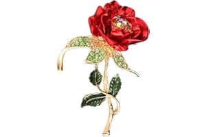 Apanphy® Brosche Damen,Muttertagsgeschenk Armband, Rose Diamant Legierung Brosche Muttertag und Geburtstag (Rose)