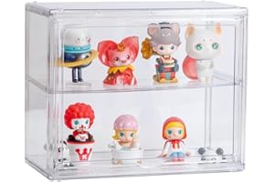 lomonmen Vetrinetta Espositiva,Vetrinetta per Collezionismo,Vetrina Acrilico,Teca Espositiva con Porta Per Collezionismo,Figurine,Rocce,Bicchierini e Borse a Mano da Donna(Bianco, 27*13*22)