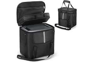 HUAYUWA Custodia da trasporto compatibile con BLUETTI AC180 / AC2A, generatore solare portatile Power Station e accessori, borsa da viaggio con tracolla tasche laterali, Per Ac180, 14 * 10 * 5.7inches