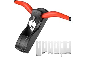 NS JUVYIG Pialla smussatrice a mano per la lavorazione del legno,Pialla per legno per degli angoli di bordatura smussatura pialla smussatrice fai da te smussatura strumenti artigianali in legno con 6 lame