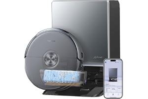 NARWAL Flow 2 Robot Sprzątający Moc ssania 31 000 Pa | Odkurzanie i mopowanie w jednym, czyszczenie gorącą wodą o temp. 100°C, suszenie gorącym powietrzem, stacja bazowa z funkcją