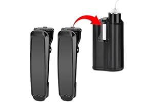 iGuerburn 2er-Pack Gürtelclip für Medtronic MiniMed 640G 780G 630G 670G 770G Insulinpumpe Zubehör - Schwarz