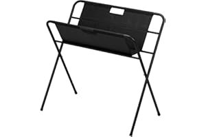 MEEDEN Tela Stampa Rack, Pieghevole Metallo Stampa Rack, Arte Stendibiancheria, Portatile Art Storage Rack, Display per Poster Stand, Tela, Pannelli, Opere d'arte - Grande