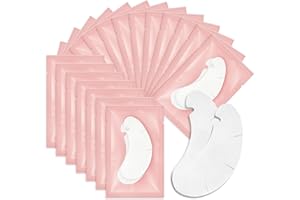 MANTOTO Eye Gel Pads 50 Pairs Eyelash Lash Extension Under Eye Patches Under Eye Gel Collagen Under Eye Pads for Eyelash Perming Tinting Pro Salon and Individual Eyelash Extension (Pink)