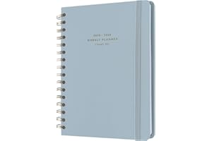 Kokonote A5 Academic Diary 2025-2026 Week To View - Cloudy Sky | Academic Planner 2025-2026 With Stickers, Student Essentials For University, Back To School Supplies
