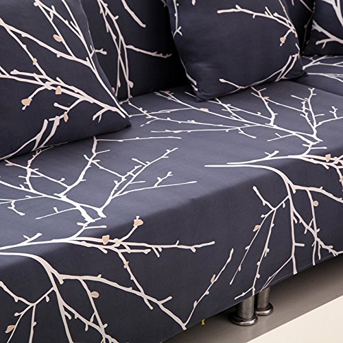 HYSENM Sofabezug Universal Stretch Weich Elastisch Farbecht Hautfreundlich Rutschfest Anti-Pilling Unempfindlich Sofaüberwurf 1-Sitzer 2-Sitzer 3-Sitzer 4-Sizter Sofahusse, Grau, 190-230cm - 7