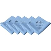 Vileda Professional, PurMicro Active Microfibre Cloth, Blue, 5 Units, Purple, 38 x 35 cm