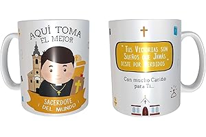 LOS EVENTOS DE LA TATA. DETALLES QUE ENAMORAN Los Eventos de la Tata. Taza para regalar en la Boda Comunión al Sacerdote