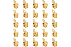 PEUTIER 25pcs Adaptateur Électrique Double Mâle Femelle, Connecteurs à Cosse de Ferroutage Piggyback vers Adaptateur Simple Femelle en Laiton à 3 Voies Adaptateur Double Mâle Électrique