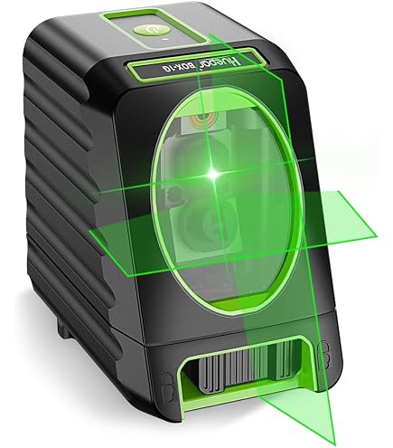 Livella Laser Green Auto-Livellante GK011SG - Base Magnetica 360°, Per Interni Ed Esterni, Portata 30m, Precisione ±2mm/10m