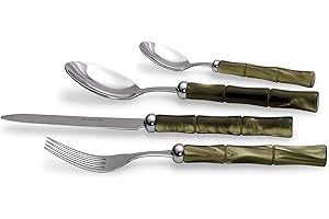 RIVADOSSI SANDRO Rivadossi 5704T16 Bamboo posto tavola, Verde Oliva