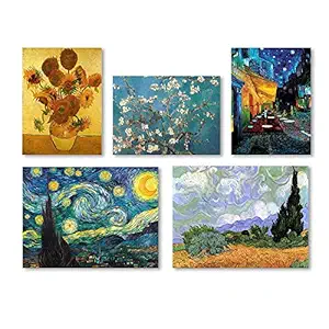 Paper Plane Design Van Gogh Famous Paintings Poster (5Pack) A3 Size Great Home Office Room