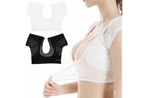 DNJKH 2 Stücke Achsel Saugfähige Schweiß Weste Atmungsaktiv Saugfähige Schweiß Pads Gegen Schweißflecken Und Geruch Atmungsaktiv Für Frauen Mädchen Unterarm Pads
