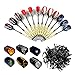 Produktbild Waalvis Soft Dartpfeile - Kunststoff Darts-Pfeile, Plastik-Dartspitzen Geschenkset E darts, 12 Stück Brass Beschichtung Stahl Fässer Schäfte, 48 Flights, 120 Spitzen für Dart Zielscheibe