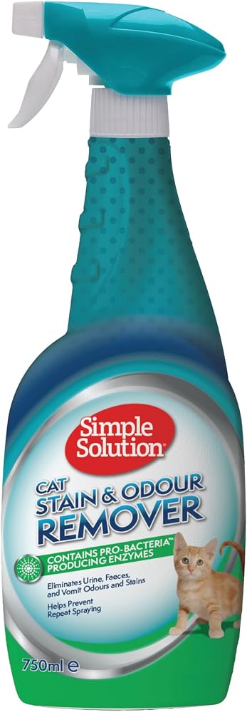 Simple Solution Kediler için Leke ve Koku Giderici Sprey 750 ml