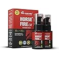 Horse Fire Ayurvedic Massage Oil for Men | Formulation of Shree Gopal Tail | Blend of Pure and Natural Ingredients | Ayurvedic Massage Oil with Ashwagandha, Shilajit and Gokharu (Pack of 2 ) 25ml + 25ml