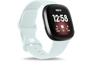 Demark Strap for Fitbit Versa 4/ Versa 3 Straps for Women Men/Fitbit Sense/Sense 2 Strap, Soft Sport Watch Strap Replacement Wristbands for Fitbit Versa 4/Versa 3/Fitbit Sense/Sense 2