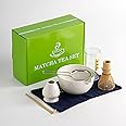 BAOLY Matcha Whisk Set,6PCS Japanese Matcha Whisk and Bowl Kit,Matcha Bowl with Spout,Bamboo Matcha Whisk and Scoop,Tea Making Kit,Traditional Matcha Tool Set for Matcha Tea Ceremony (WHITE)