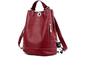 AINUOEY Mujer Bolsos Mochila Casual Bandolera Marca Mediano Antirrobo Italianos PU Cuero 76620 1 piezas