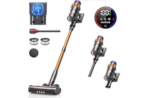 HONITURE X7 Cordless Vacuum Cleaner, 550W/45Kpa Stick Vacuum Cleaners Powerful Up to 60Mins, with Color Touch Screen, 2024 Latest Lightweight Handheld Vacuums for Hardwood Floor/Carpet/Car/Pet Hair