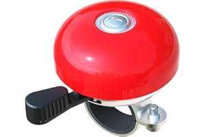 Greallthy Timbre de Bicicleta Retro y Robusto, Ruidoso para Bicicleta, Bonito Color, Resistente a la corrosión e Impermeable para manillares de 22,2 a 28,6 mm.
