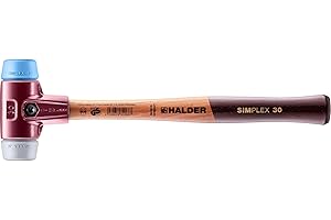 Halder 3013030 "Simplex Soft-Face TPE-Mid/TPE-Soft" Mallet, Multi-Colour, 30 mm
