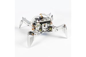 SUNFOUNDER PiCrawler AI Robot kit for Raspberry Pi, Robot Hat, Camera Module, Multi-Function DIY Bionic Robots for Kids and Adults, Batteries Included (Raspberry Pi Not Included)