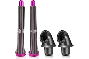 20 mm långa locktång och adapter för Dyson HD01 HD02 HD03 HD04 | HD04 HD07 HD08 HD15 HD16, konvertering av hårtorken till en locktång, 2 locktång