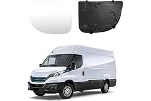 TIVEKEO Spiegelglas Ersatz für Iveco Daily 2014-2024, Beheizt Spiegelglas Außenspiegel Glas Asphärisch Verstellbar Geeignet, Umkehrlinse Rückfahrglas Spiegel (Untere Linse-Links)
