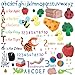 RoomMates Repositionable Childrens Wall Stickers Education Station
