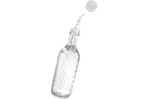 Mixcover Bottiglia di vetro compatibile con SodaStream Crystal 2.0 – design unico e 10% di volume in più, accessori per soda stream, caraffa in vetro