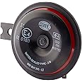 HELLA Signal Horn - STYLE HORN S90 - 12V - 111dB(A) - Frequency Range: 415Hz - High Tone - Electric - Housing Colour: Red/Black - Flat Plug-in Connector - Quantity: 1 - 3AL 922 000-951
