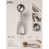 Palu Gastro Paslanmaz &Ccedil;elik Dondurma Kaşığı 22.5 cm - Profesyonel Yaylı Servis Kaşığı