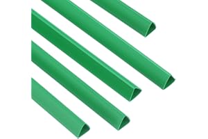 PATIKIL 30pz Barre Rilegatura, 10mm Dorsi Plastici Rilegatura 70 Fogli Capacità Raccoglitore Rapporto Formato A4 Raccoglitore Presentazione Triangolare per Copertina Rapporto, Verde