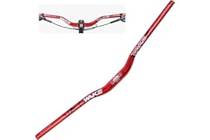 MIGHTYDUTY WAKE Guidon de Vélo 31,8mm*780mm Extra Long et Large Guidon Cintre VTT Alliage d'aluminium 30mm Riser Guidon de Vélo pour de Route (Rouge)