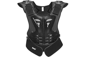 Keptfeet Protezione Torace Moto,Dirt Moto Motocross Armatura Protettiva - Gilet per Lo Sci di Motocross per Bambini Proteggi l'attrezzatura Sportiva per Lo Skateboard, Pattinaggio