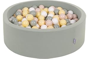 KiddyMoon Soft Ball Pit Round ∅ 7Cm / 2.75In For Kids, Foam Ball Pool Baby Playballs
