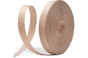 FAKILO Maple Edge Banding 19mm x 16m Real Wood Veneer Plywood Edge Banding Iron-on Pre-glued Veneer Edging Tape for Cabinet Repairs Furniture Restoration
