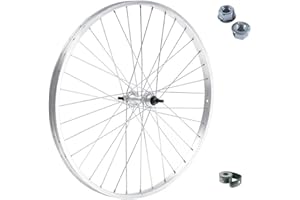 MADICKS ROUE/Jante avant 24"" X 1.75 Vélos Raccord standard aluminium/acier 24 x 1,75 Hollande - Vélo de ville - PASSAGE - Graciella - VTT écrous de fixation et rabat inclus