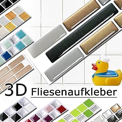 Grandora w5288 mosaïque Autocollant pour carrelage effet 3d-effekt grand choix Stickers muraux cuisine salle de bain Tuiles décoratives film autocollant - comme MANUEL, Design 7