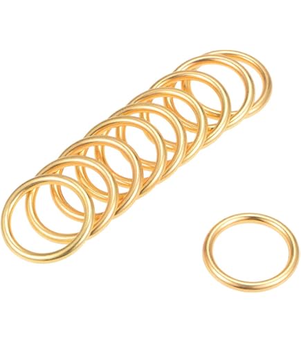 2 Stück Nahtlose Metall-O-Ringe Aus Edelstahl (304) – 7,6 Cm Außendurchmesser, 6 Cm Innendurchmesser, Für Makramee & DIY