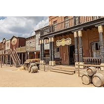 Sfondo Western Cowboy 3x2.4m Per Feste A Tema, Foto Baby Shower E Compleanni Con Ambientazione Rustica In Legno E Fienile