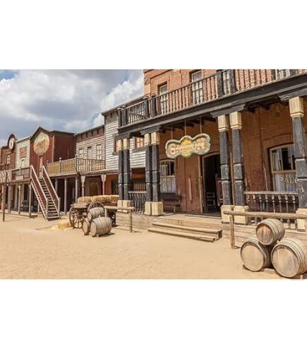 Renaiss 3.5x2.5m Western partij achtergrond West Cowboy Rustiek