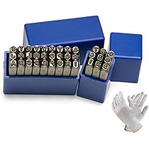 Leather Stamps 74 Pcs Metal Stamping Kit, Jewelry Stamping Tools