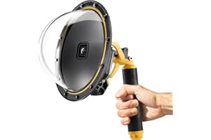 FEIMUOSI Porta a Cupola per GoPro Hero 12 11 10 9 Nera, Cupola Subacquea con Pistola trigge Inserto antinebbia e Impugnatura Subacquea Custodia Subacquea per Accessori