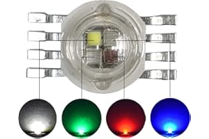 LEDWEKEI (Paquet de 20) 12W RGBW 4IN1 Perles Led, Puce Led, Ampoule Led Pour Lumières De Scène LED