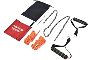 Jeanoko Scie à corde à main à bord haut d'arbre, scie à main de camping, durable, facile à utiliser pour la randonnée