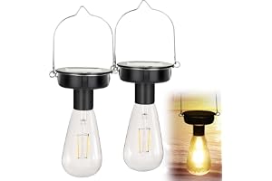 2 stycken trädgårdsolampor reservdelar, 8 cm solcellslampor ersättning topp med ljus LED-glödlampa, solglödlampa ersättning solmodul, ersättning solpanel hängande för solcellslampor trädgårdslampor