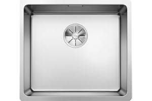 Blanco 522963 | Évier de cuisine en acier inoxydable ANDANO 450-U | Couleur/Finition : acier poli 450 mm Largeur du bassin